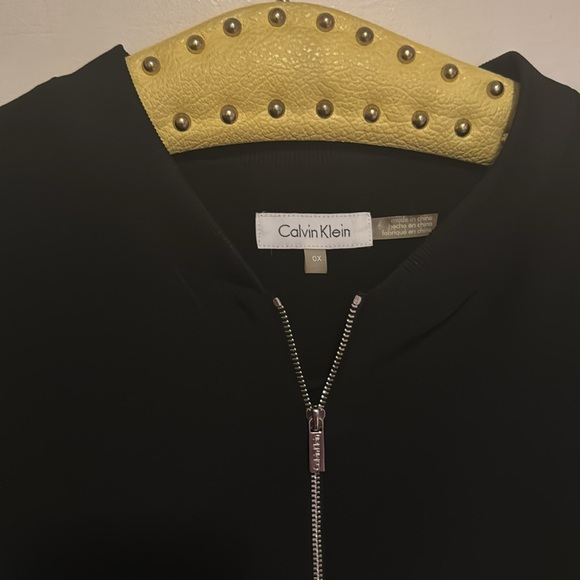 Calvin Klein 0X Black Zip Up Jacket - Picture 2 of 6